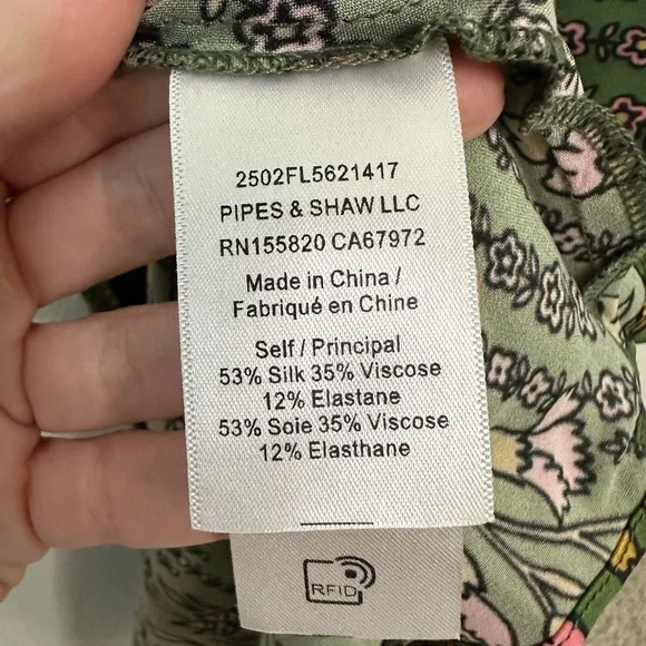 VERONICA BEARD Gemma Maxi Green Floral Dress SZ US 2 - Picture 5 of 9